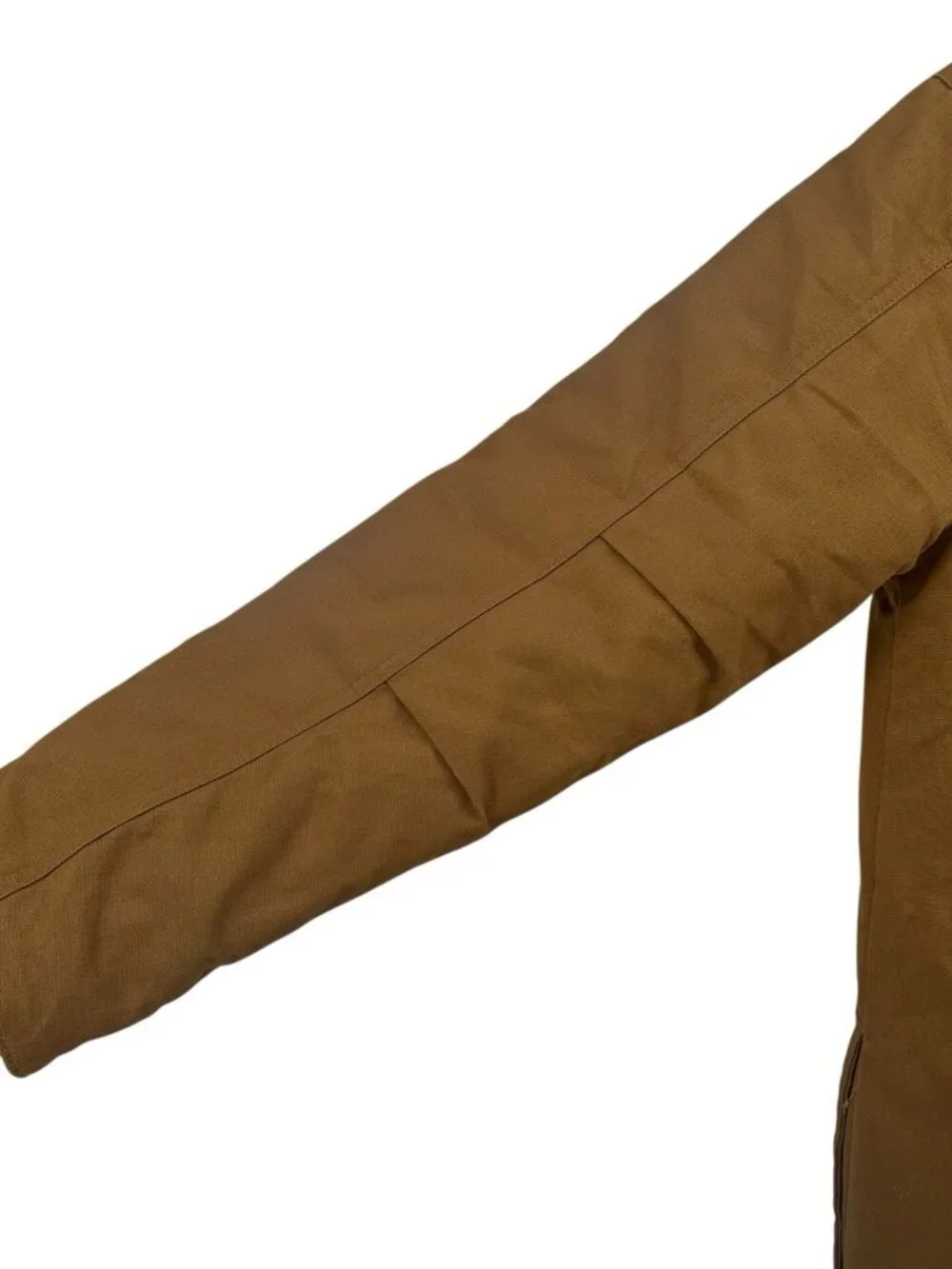 Dickies Jacket Mens M Brown Duck Canvas Hooded Coat Workwear Full Zip Adult